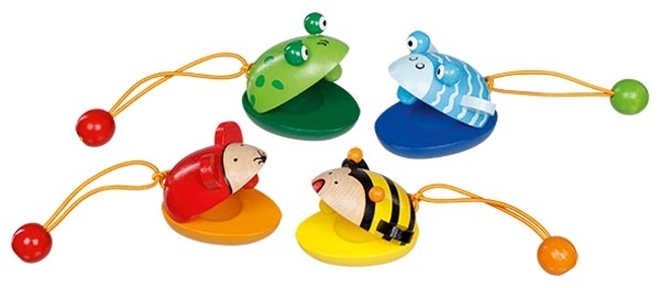 Nacchera in legno strumento di percussione per bambini