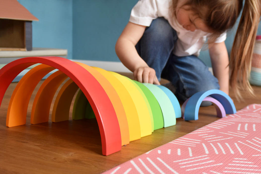 Il Grande Arcobaleno in Legno Naturale